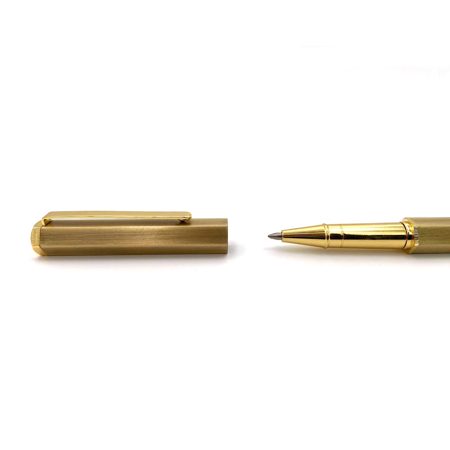 SET Tintenroller & Wunder-Bleistift Gebürstetes Gold