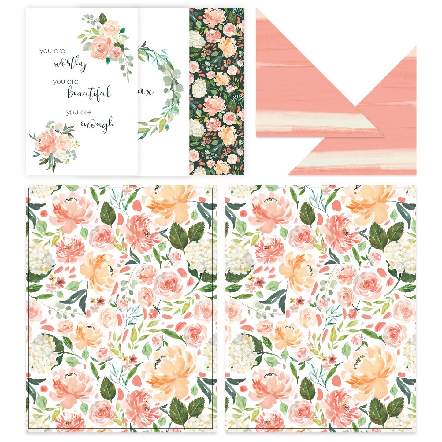 Pimp My Planner Goodies - Mit Blumenmotiv im Aquarellstil