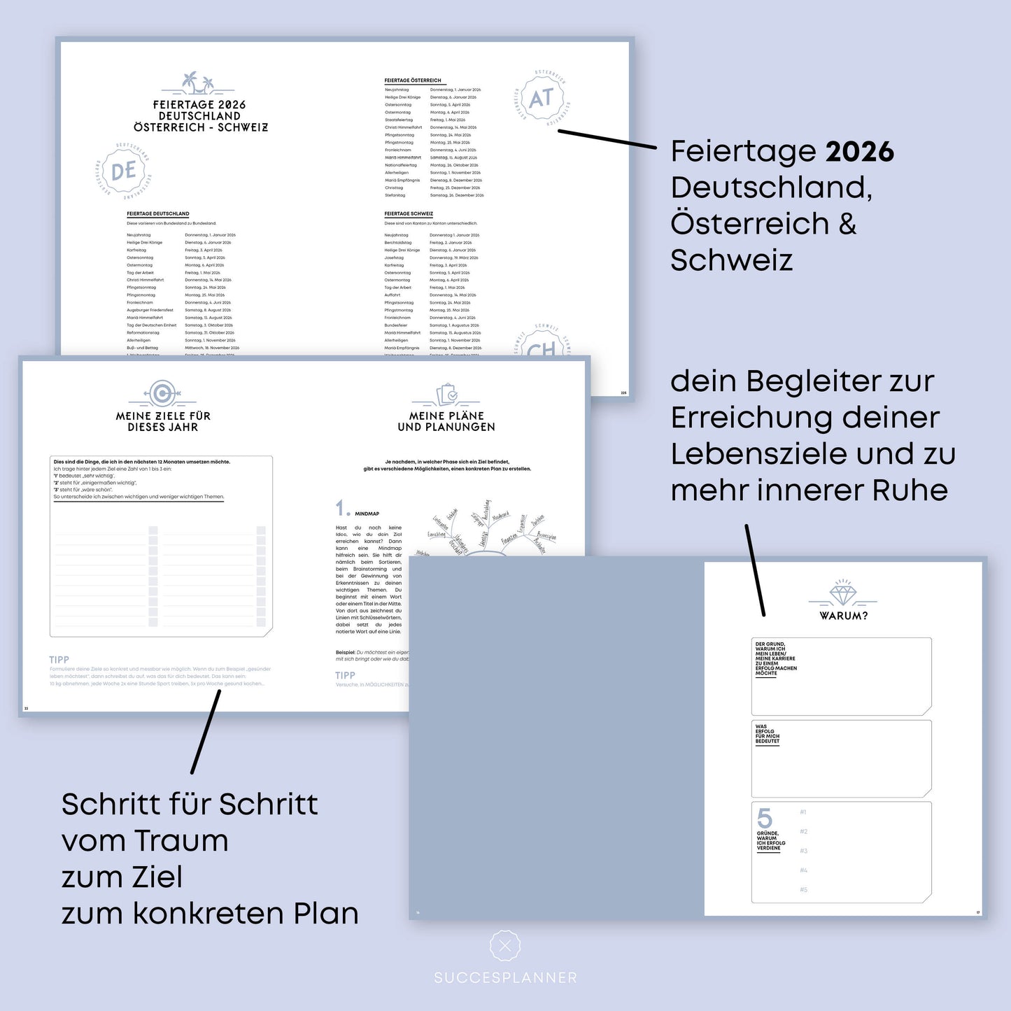 SuccesPlanner 2026 Purple Universe