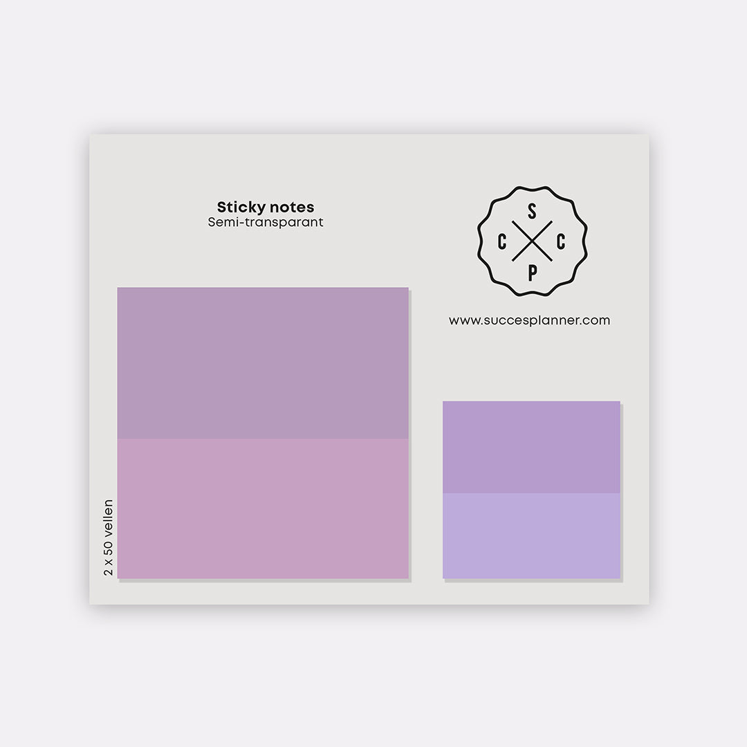 Haftnotizen – 2er-Set Rosa und Lila