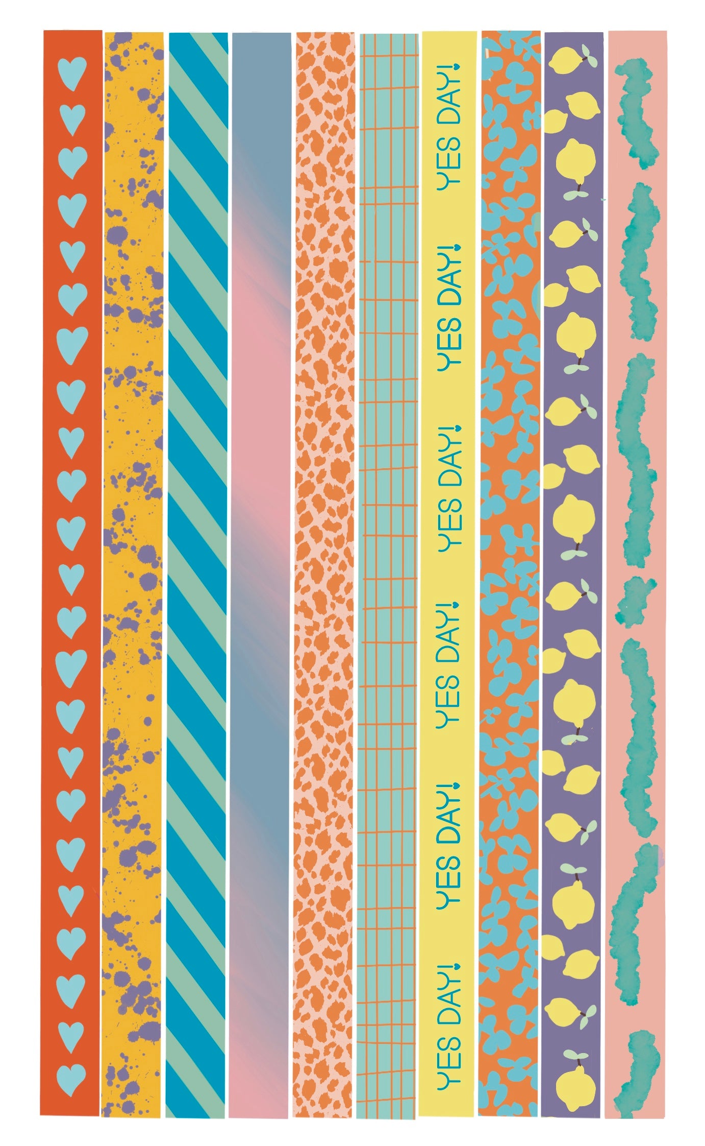 Washi-Fun Sticker-Set Regenbogen