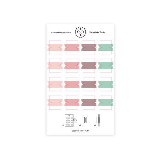 Leere Tabs Pastell