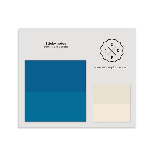 Haftnotizen – 2er-Set Blau- und Cremetöne