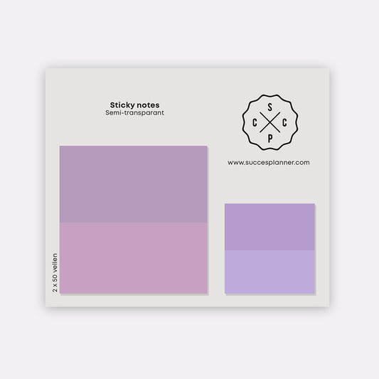 Haftnotizen – 2er-Set Rosa und Lila