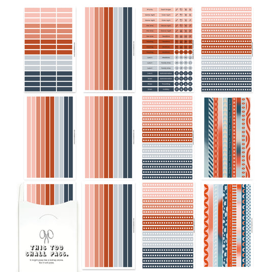 NEU | Washi-Fun Sticker-Set Rusty Blues