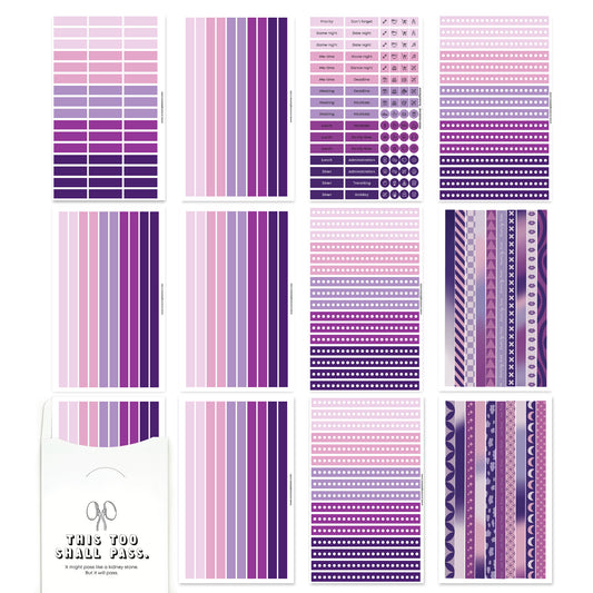NEU | Washi-Fun Sticker-Set Purple Universe