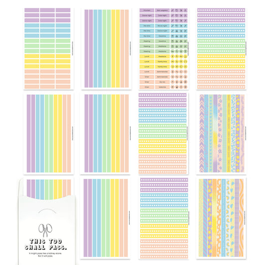Washi-Fun Sticker-Set Pastell