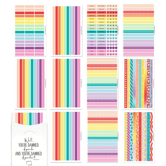 Washi-Fun Sticker-Set Regenbogen